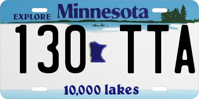 MN license plate 130TTA