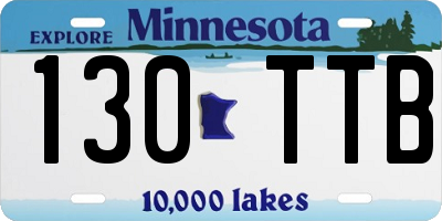 MN license plate 130TTB