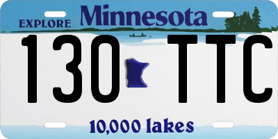 MN license plate 130TTC