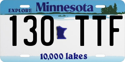 MN license plate 130TTF