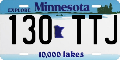 MN license plate 130TTJ