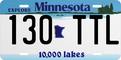 MN license plate 130TTL