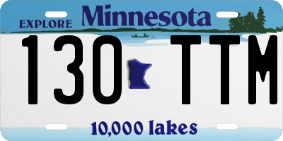 MN license plate 130TTM