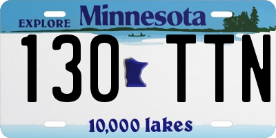 MN license plate 130TTN