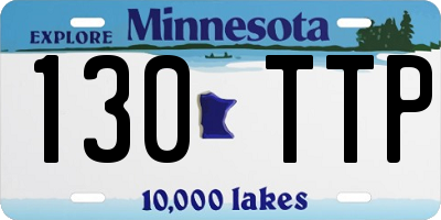 MN license plate 130TTP