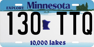 MN license plate 130TTQ