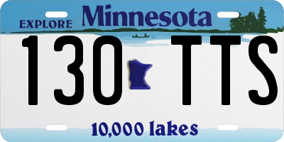 MN license plate 130TTS