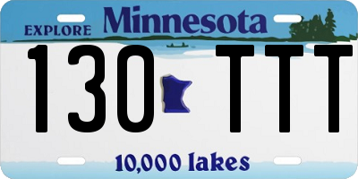 MN license plate 130TTT