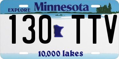MN license plate 130TTV