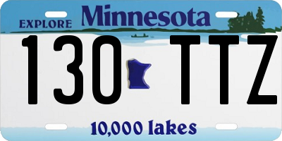 MN license plate 130TTZ