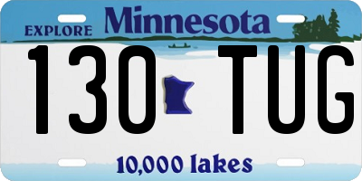 MN license plate 130TUG