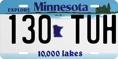 MN license plate 130TUH