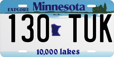 MN license plate 130TUK