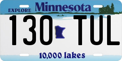 MN license plate 130TUL