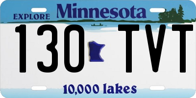 MN license plate 130TVT
