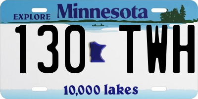 MN license plate 130TWH