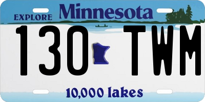 MN license plate 130TWM