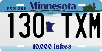 MN license plate 130TXM