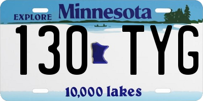 MN license plate 130TYG