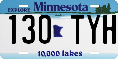 MN license plate 130TYH