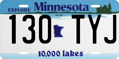 MN license plate 130TYJ