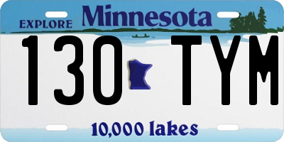 MN license plate 130TYM