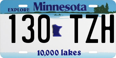 MN license plate 130TZH