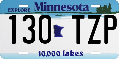 MN license plate 130TZP