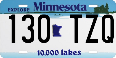 MN license plate 130TZQ
