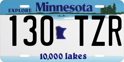 MN license plate 130TZR