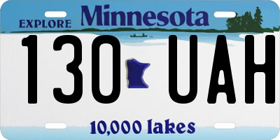 MN license plate 130UAH