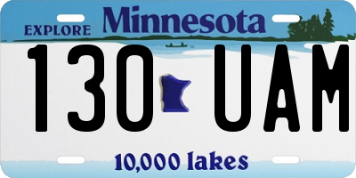 MN license plate 130UAM