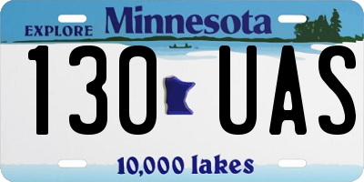 MN license plate 130UAS