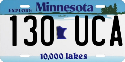 MN license plate 130UCA