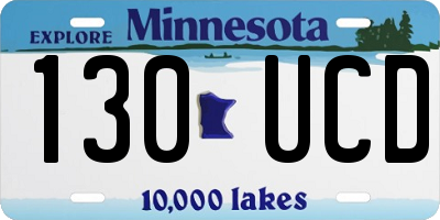 MN license plate 130UCD
