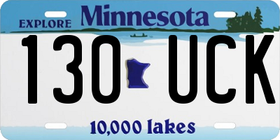 MN license plate 130UCK