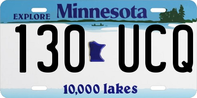 MN license plate 130UCQ