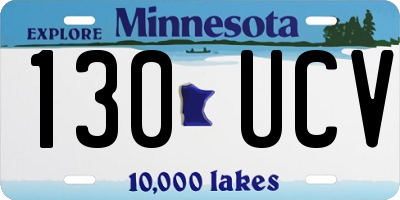 MN license plate 130UCV