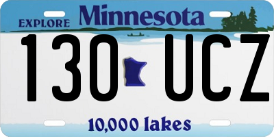 MN license plate 130UCZ