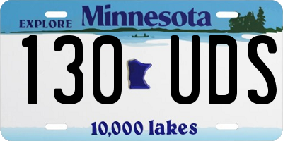 MN license plate 130UDS