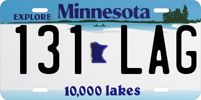 MN license plate 131LAG