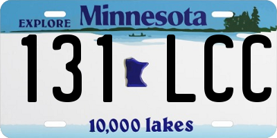 MN license plate 131LCC