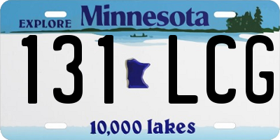 MN license plate 131LCG