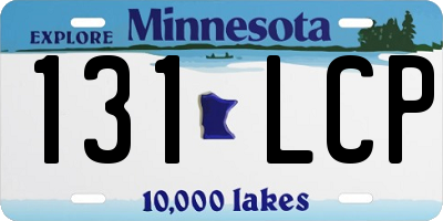 MN license plate 131LCP