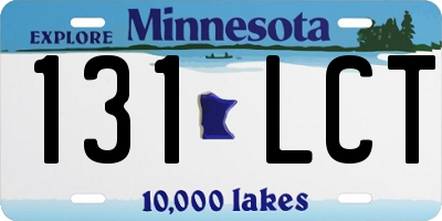 MN license plate 131LCT