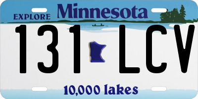 MN license plate 131LCV