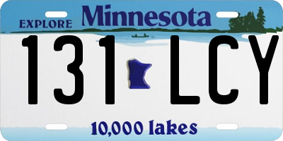 MN license plate 131LCY