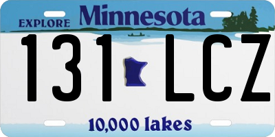 MN license plate 131LCZ