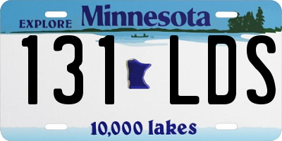 MN license plate 131LDS