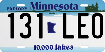 MN license plate 131LEO
